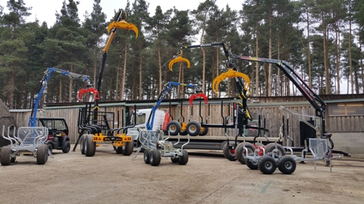 The UK's Largest range of Forestry Trailers and Cranes